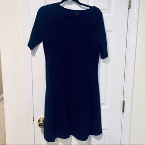 Ann Taylor navy sweater dress
